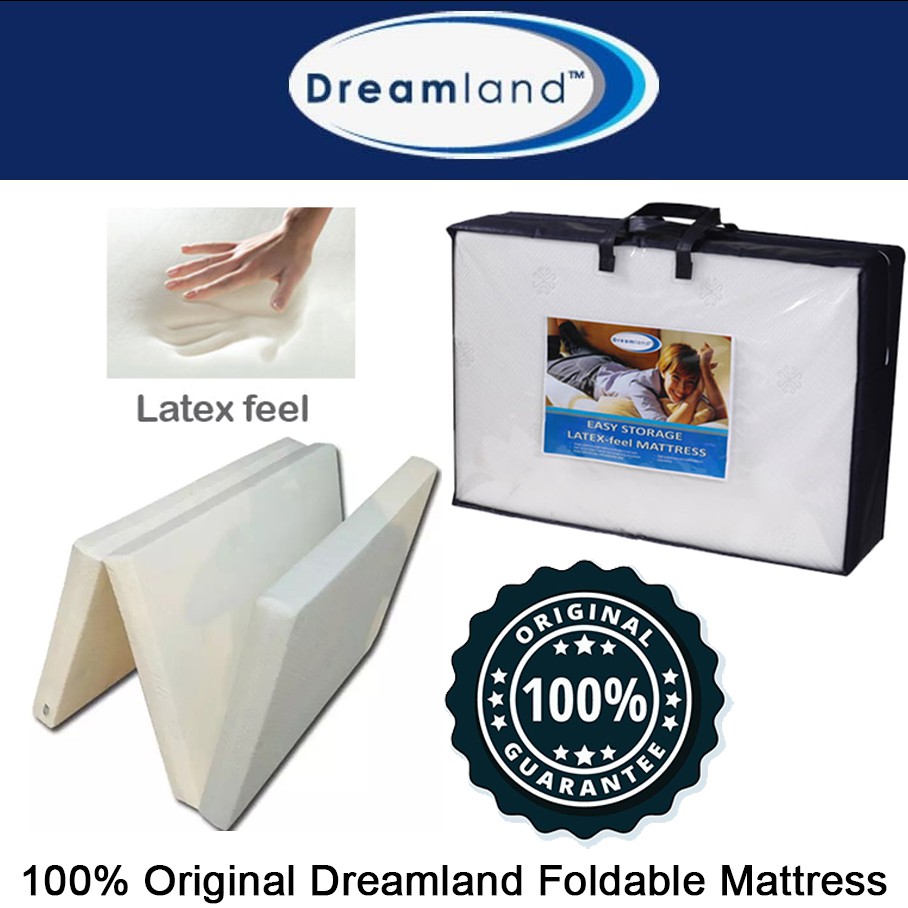 DREAMLAND Easy Storage Premium Latex Feel Single Foldable Mattress