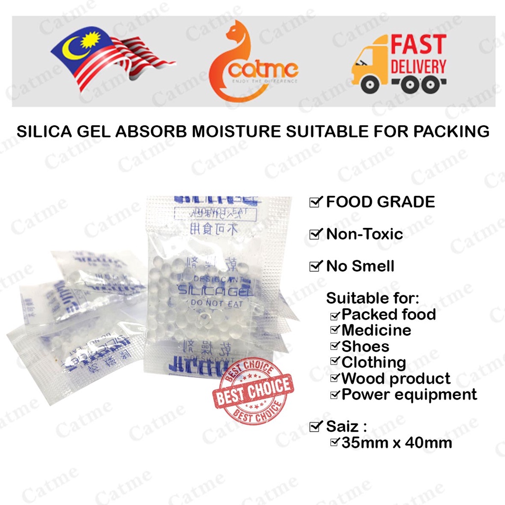 Blue Food Grade Quality Silica Gel Absorb Moisture Suitable For Packing