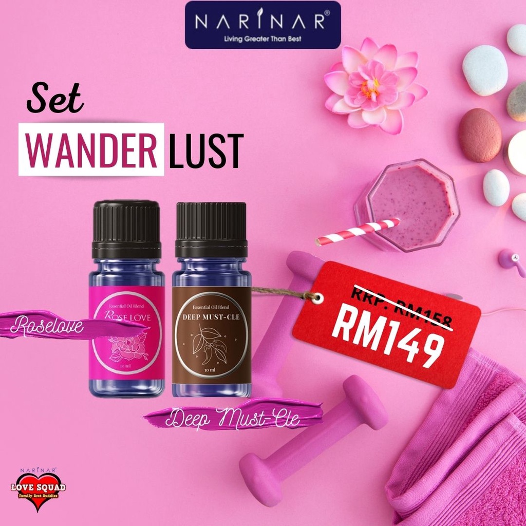 PROMO TAHUN 2022 SET WANDERLUST (ROSELOVE + DEEP MUST CLE) Shopee Malaysia