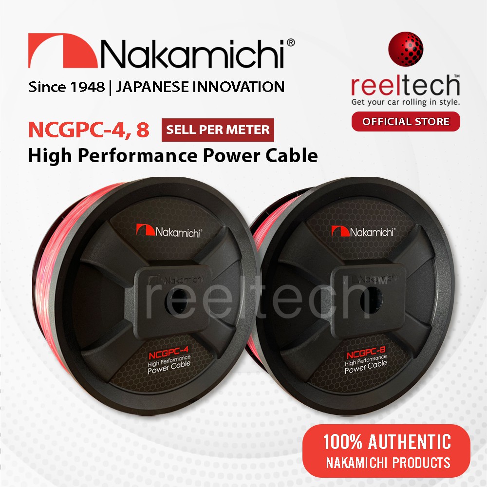 Nakamichi NCGPC High Performance Power Cable (Sell Per Meter) Car