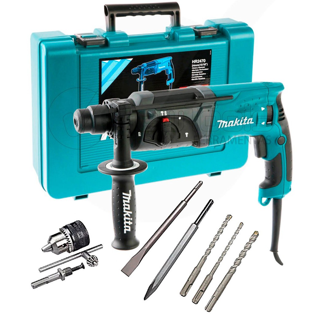 Makita HR2470X5 24MM 3-Mode Rotary Hammer With Accessories ( 780W