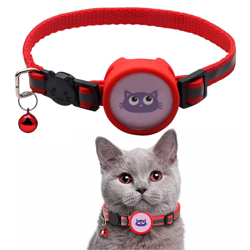 Airtag Cat Collar, Airtag Puppy Collar, Reflective Cat Collar with
