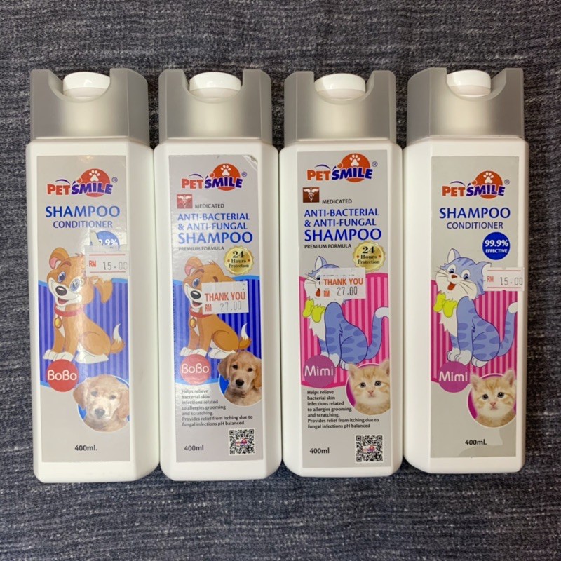 PetSmile Bobo Mimi Shampoo Antibacterial Antifungus Conditioner Dog
