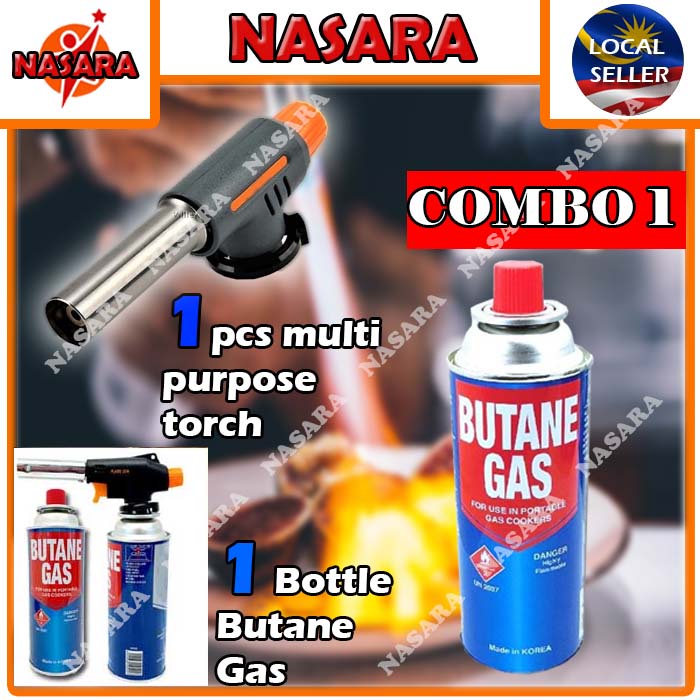 Nasara MULTI PURPOSE TORCH BUTANE GAS BURNER BARBECUE COOKING BAKING
