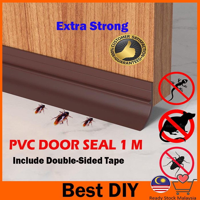 Rubber Door Bottom Seal Rubber Door Seal Dust Proof Safe PVC Strip 1M