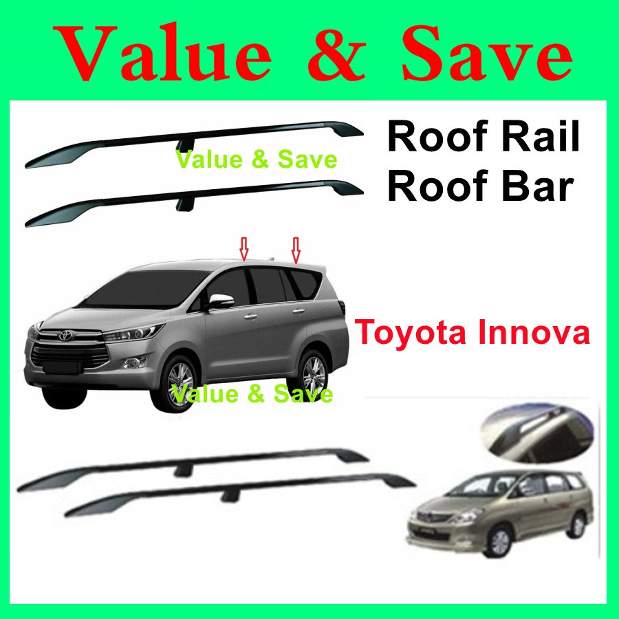 Toyota Innova Roof Bar Roof Rail Aluminum Carrier Luggage Top Box Roof