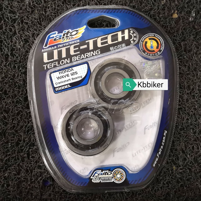 Faito Racing Crankshaft Bearing Lite Tech Honda Wave 125 Wave 125 S