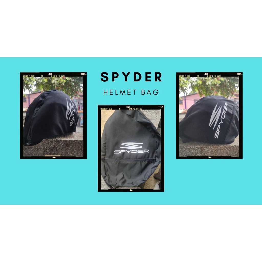 SPYDER WATERREPELLANT MOTORCYCLE HELMET BAG WITH STRAP (FOR FULL FACED