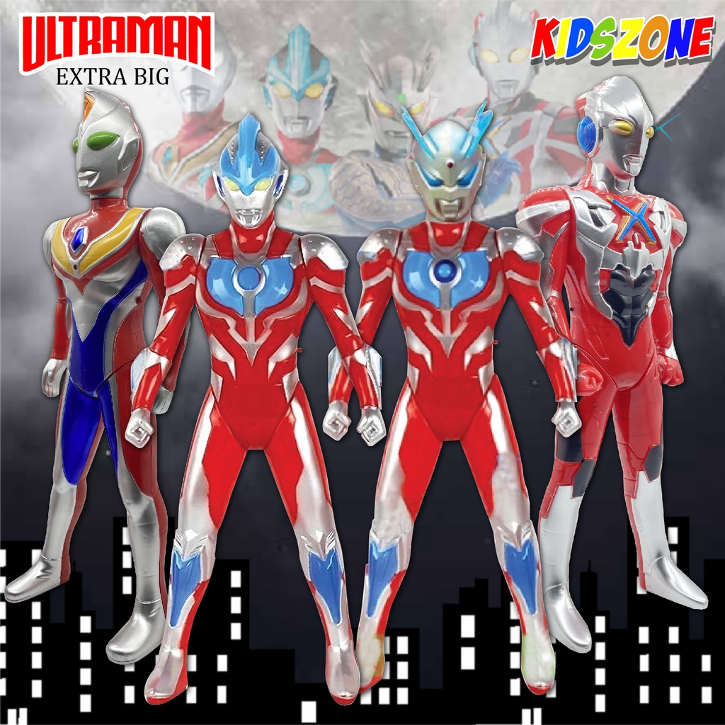 (BIG) Ultraman Toy Action Figure Play Toy with Sound And Light / Patung Ultraman Besar Berlampu