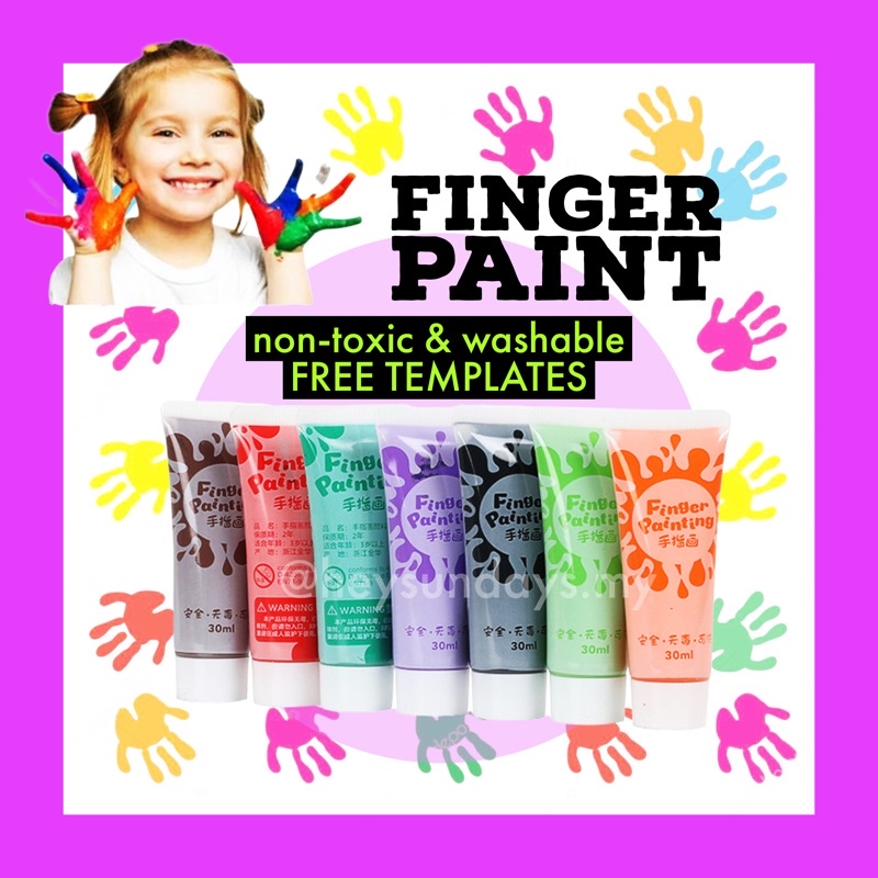 Finger paint for kids nontoxic safe paint for children washable