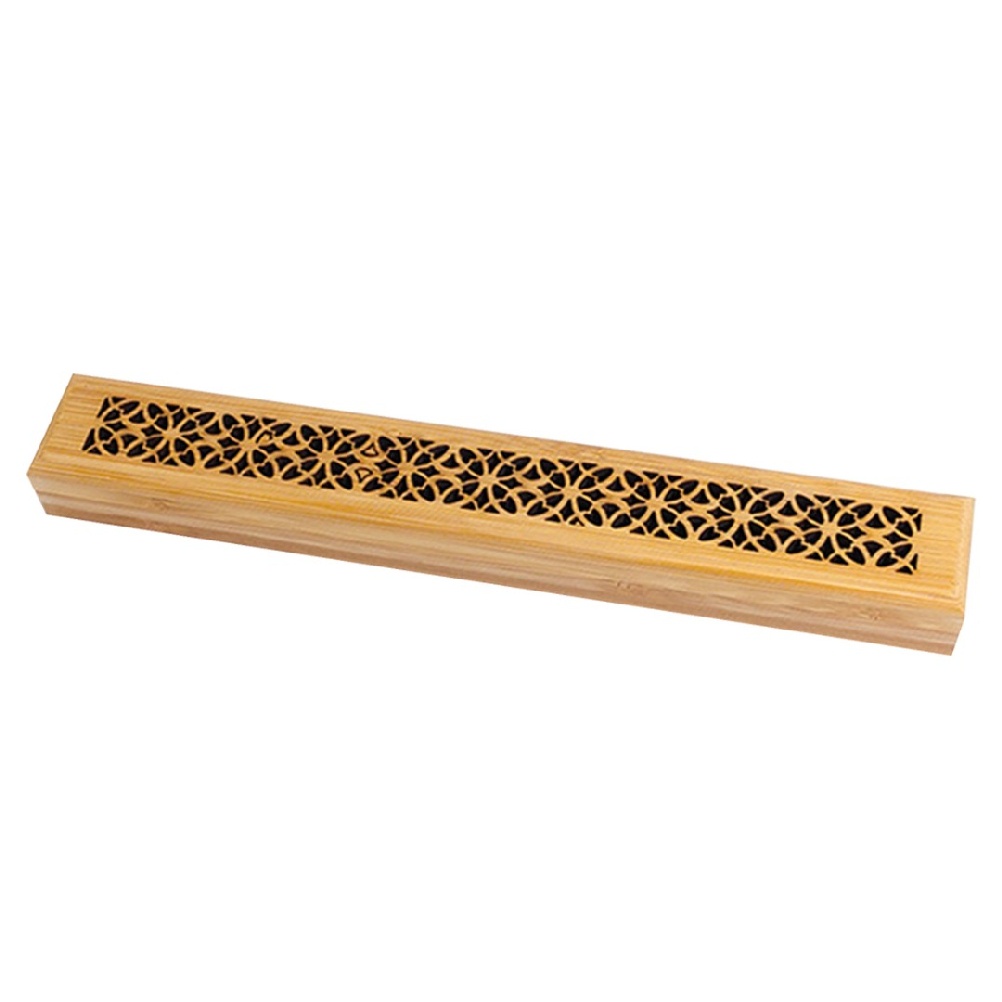 Athena1234 Wooden Bamboo Incense Stick Holder Grace Insence Box Burner Ash Catcher Shopee Malaysia
