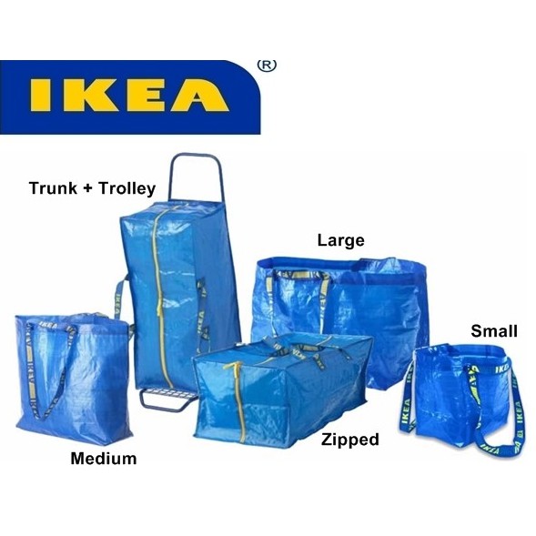 ikea reusable shopping bag carrier bag / bag serbaguna [ READY STOCK