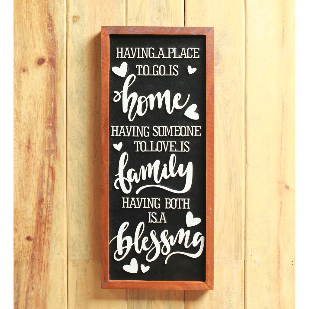 HIASAN DINDING W53 Having place Wall Decoration Embossed Writing Wall