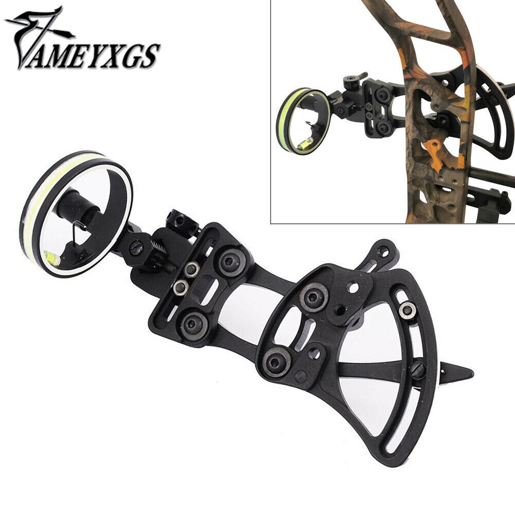 🌟AME🌟Bow Sight Compound Bow Sight 1 Pin 019 Fiber Optic Micro Adjust
