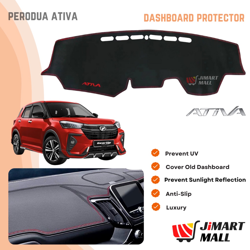 PERODUA ATIVA LUXURY DASHBOARD PROTECTOR PU LEATHER Cover Car Non Slip