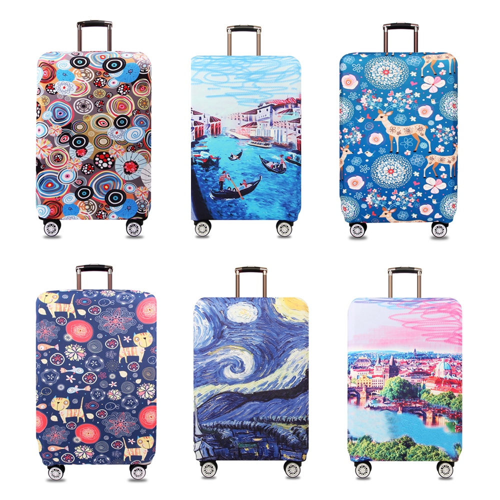 Stretchable Elastic Suitcase Protector Dustproof Travel Luggage Cover