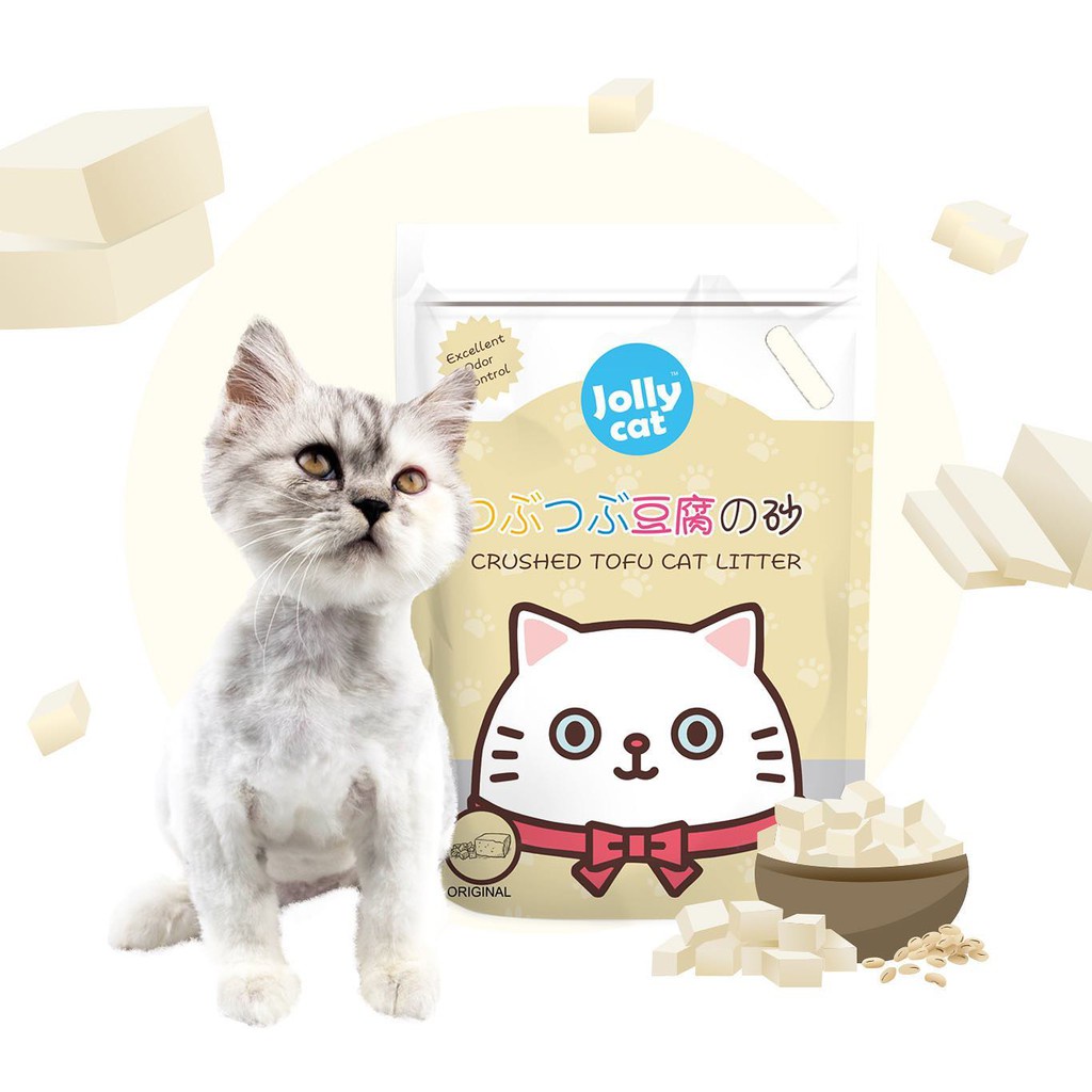 Jolly Cat Crushed Tofu Cat Litter 6L / Pasir Tofu Kucing Hancur 6L