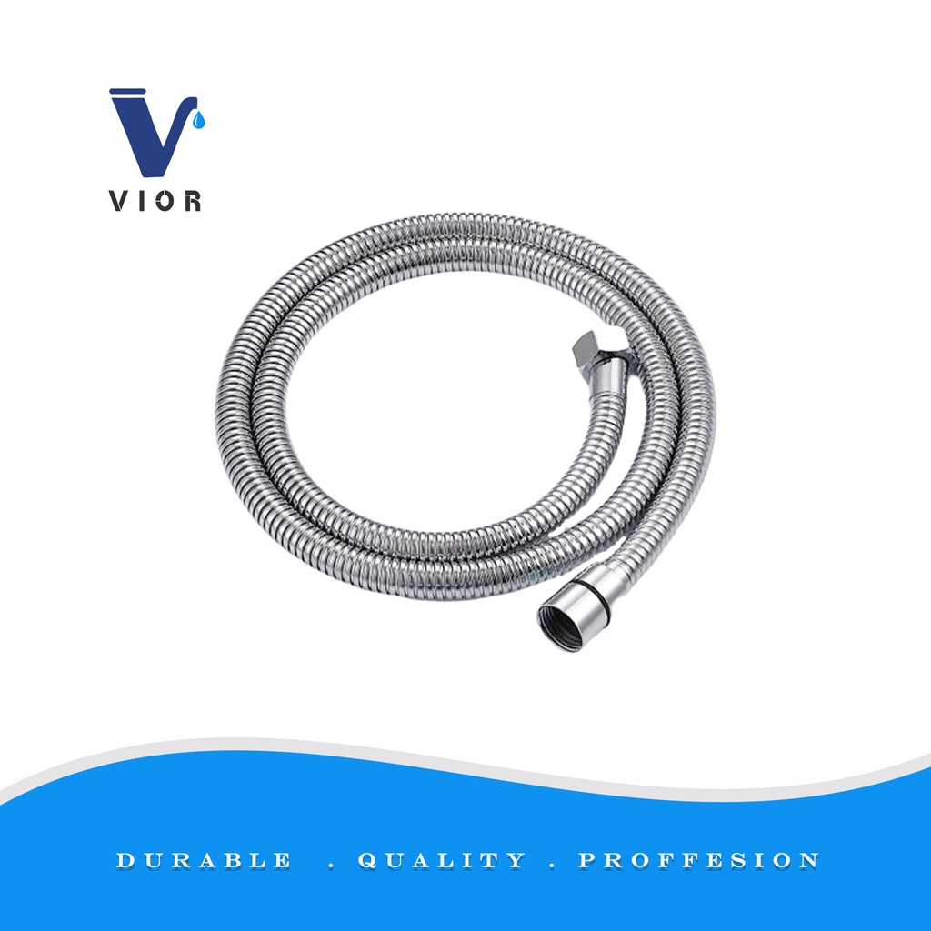 (VIOR) Stainless Steel Shower Flexible Hose Bidet 1.2 Meter/1.5 Meter