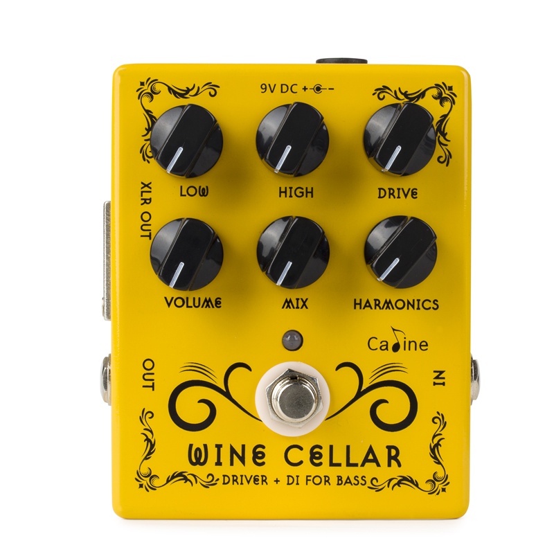 Caline CP60 Wine Cellar Bass Driver+DI box Effects Pedal True Bypass
