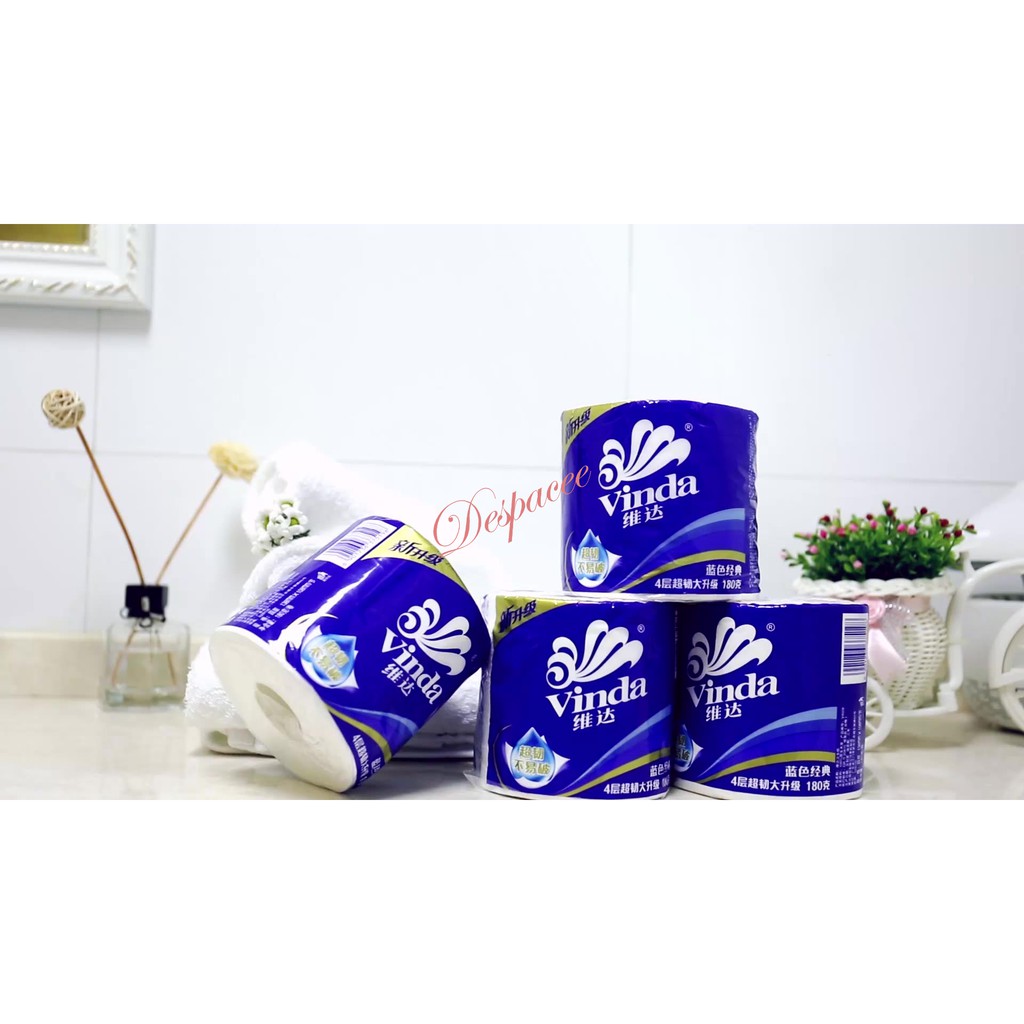 Vinda Brand l Deluxe Toilet Paper 6 Rolls l 4PLY l INDIVIDUAL PACKING