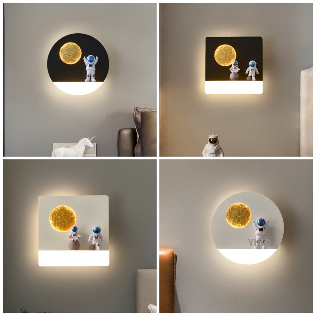 Children's Room Wall Light Astronaut LED Wall Light Bedroom Bedside Wall Light Decoration Living