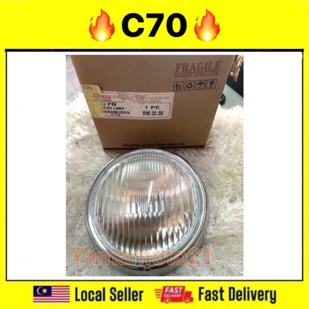 Honda C70 Lampu Bulat C70 C 70 Bulat Front Head Lamp Assy Head Light