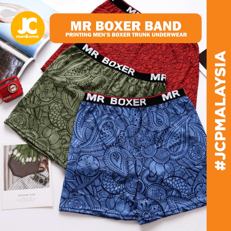 JCP MR Comfort Band Polyester Cool Boxer Printing Men's Boxer Trunk