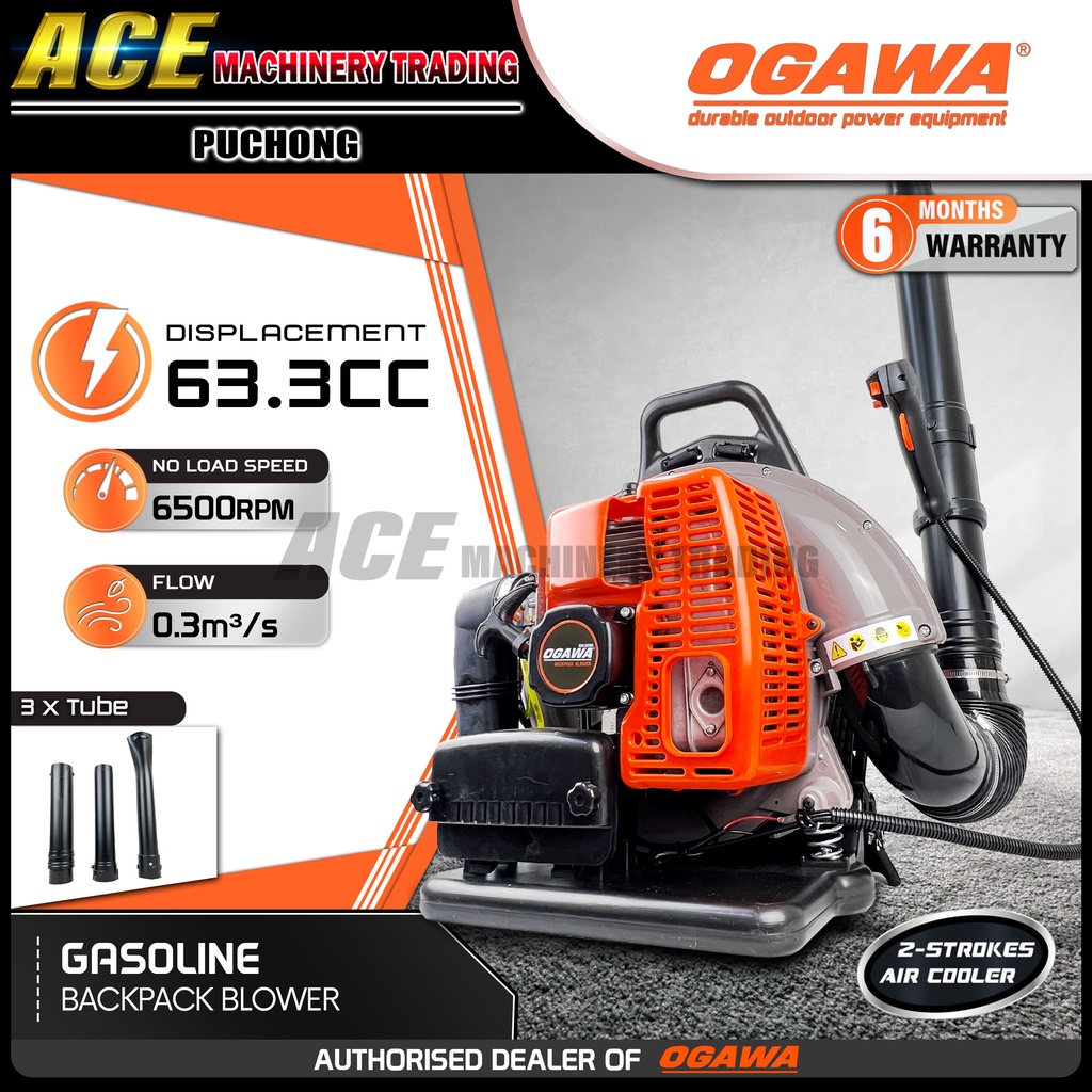 [ 100 Original ]OGAWA Backpack Blower (OBL6600) 2Stroke Backpack