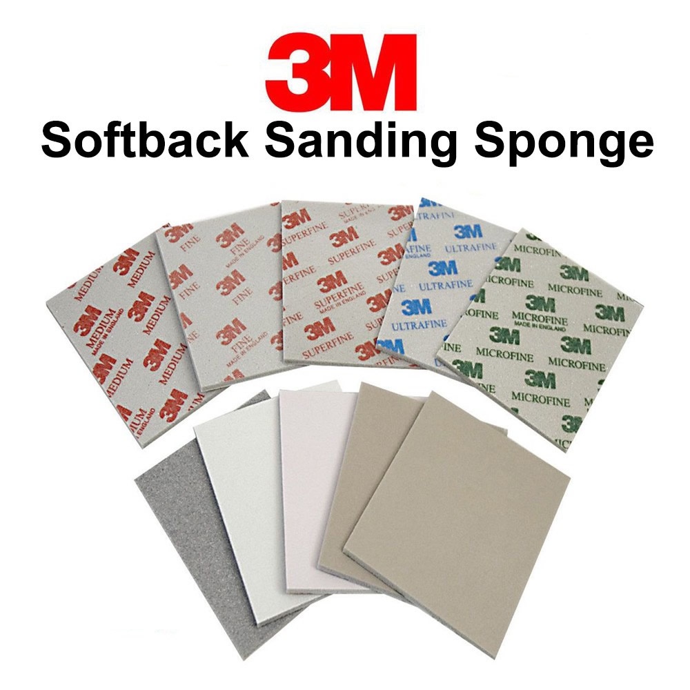 3M Sponge Sanding PadsMicro Fine To MediumPacks Of