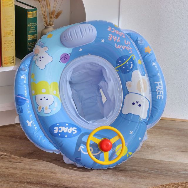Cartoon Infant Pool Float Swimming Ring for Kids Baby Seat Floating