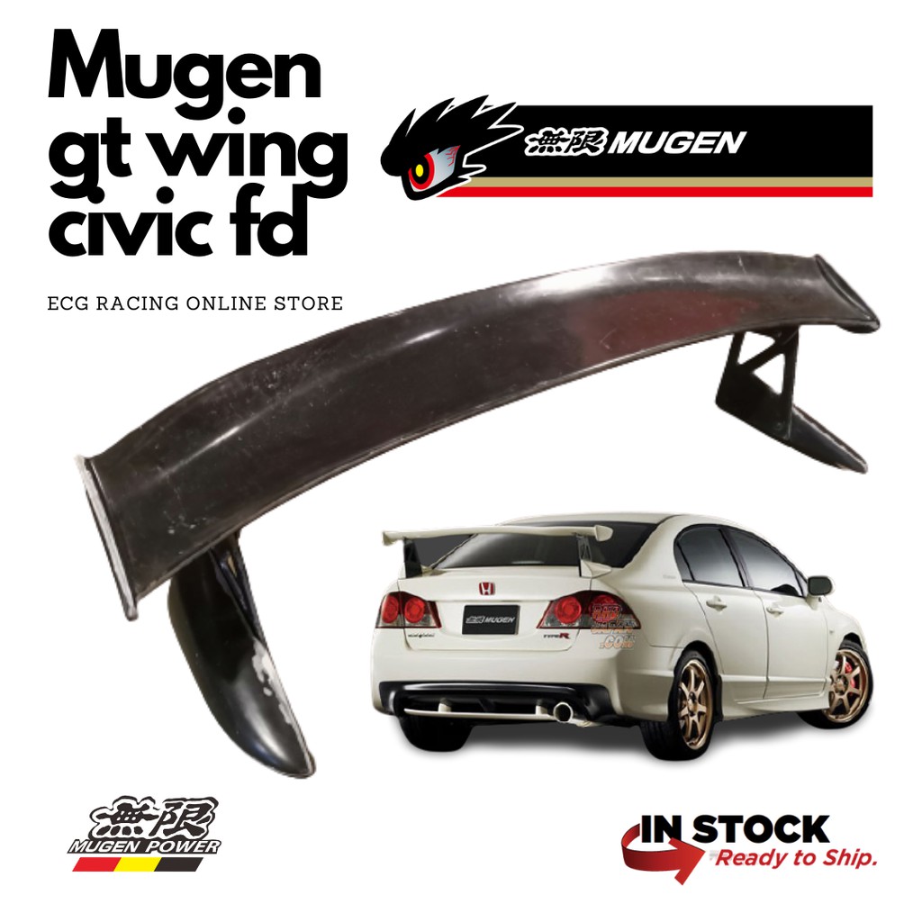 Mugen GT Wing Spoiler Honda Civic FD Shopee Malaysia
