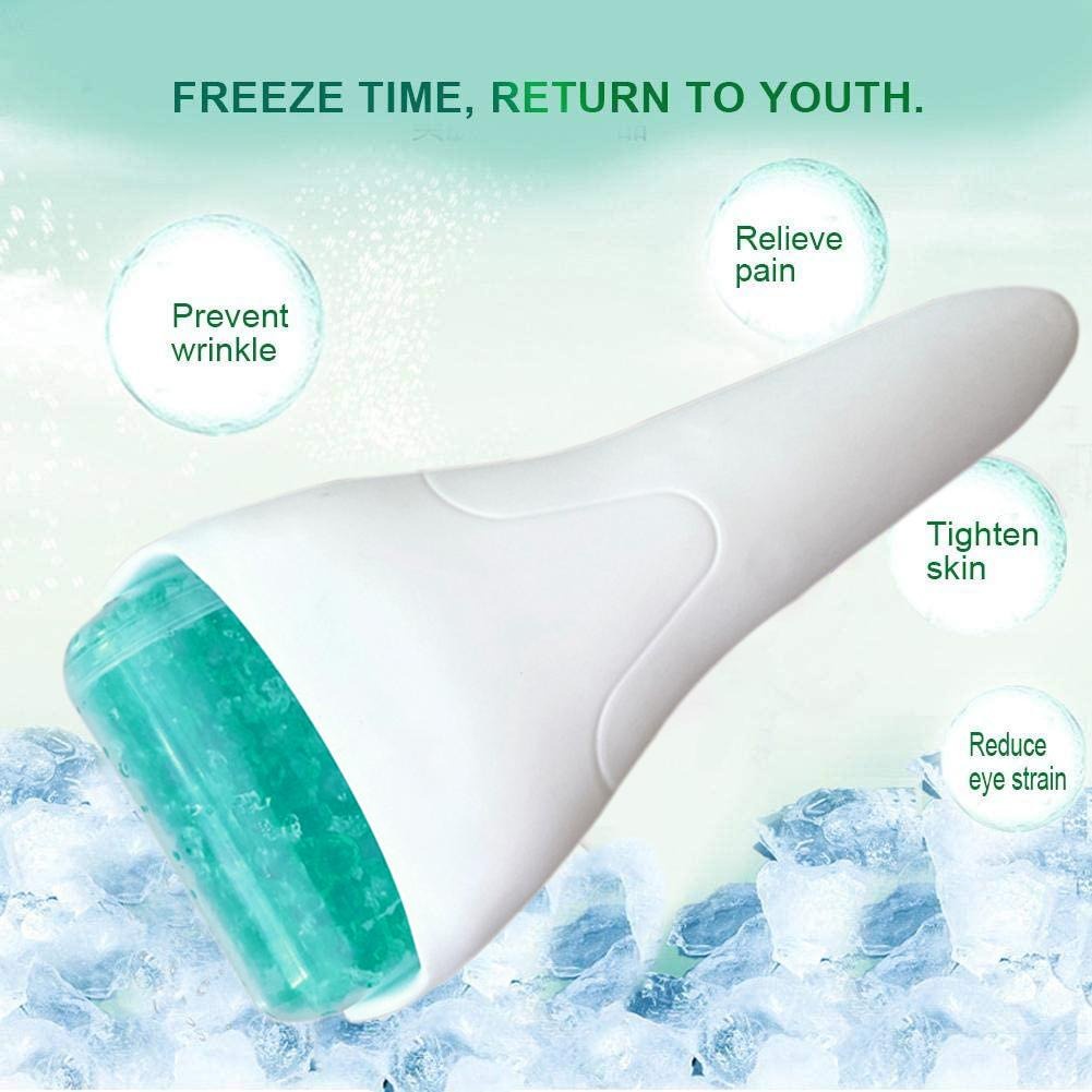 Ice Massage Face Contour Cooling Beauty Roller Tool Face Roller Therapy