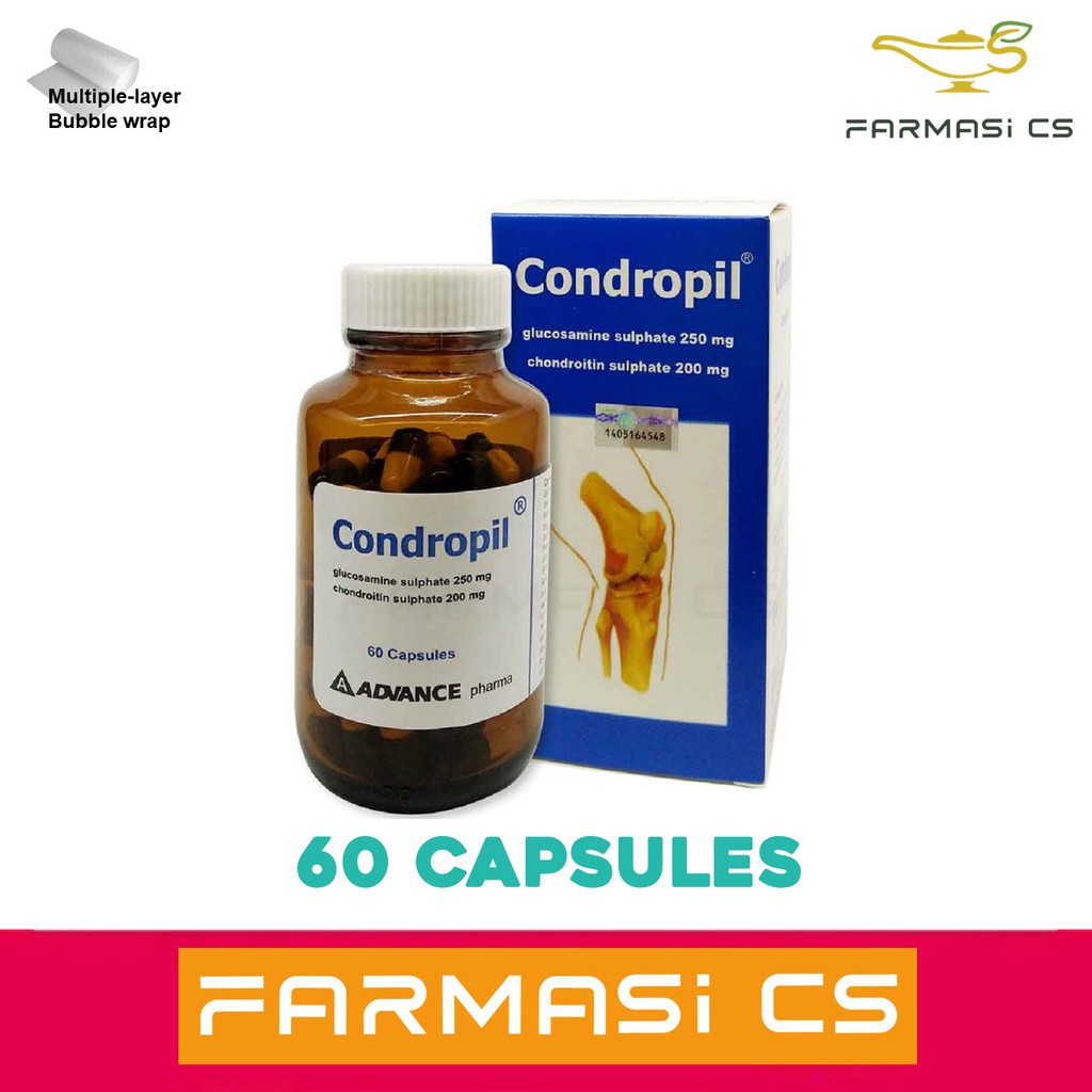 (EXP07/2026) PROMO Condropil Glucosamine Sulphate 250 mg, Chondroitin