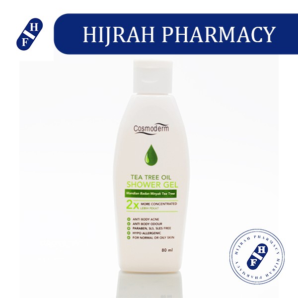 Cosmoderm Tea Tree Oil Shower Gel (80ml/ 500ml) Shopee Malaysia