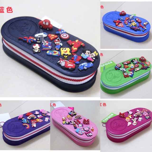 READY STOCK CROCS SMIGGLE PENCIL CASE PENCIL BOX FOR SCHOOL KIDS
