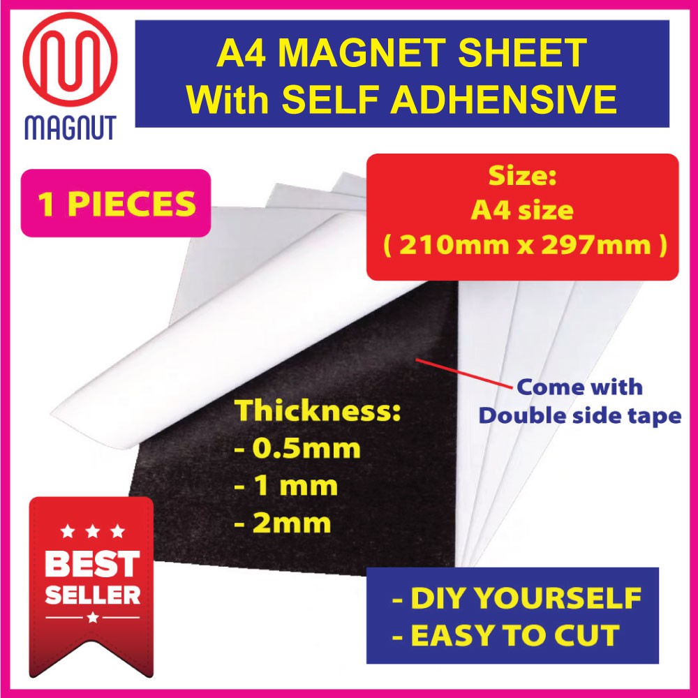 1pcs 0.5mm / 1mm / 2mm A4 Sheet with self adhesive / A4 sheet Shopee Malaysia