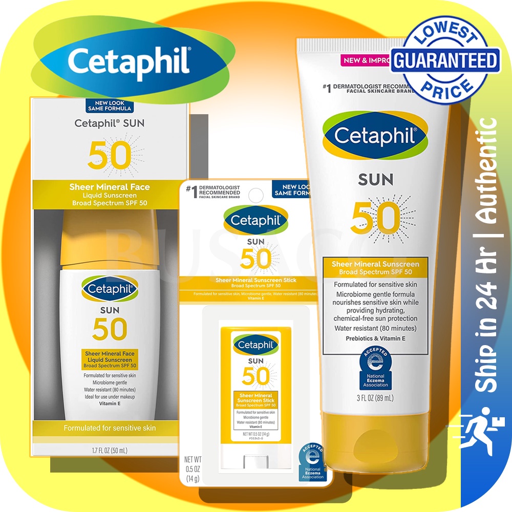 🔥In Stock🔥 Cetaphil Sheer Mineral Sunscreen Stick SPF 50 for Face