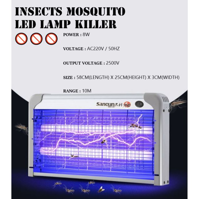 Electric Pest Killer UV Lamp Flying Fly Insects Mosquito Killer Lamp