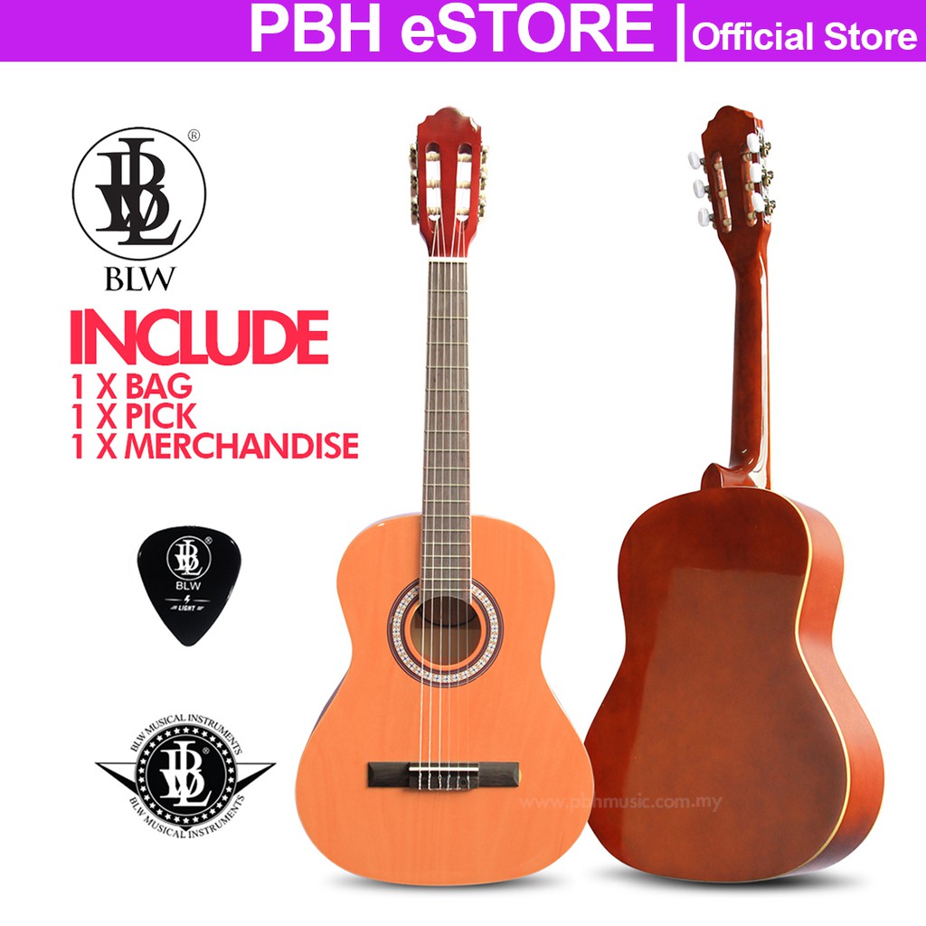 BLW 36 inch 3/4 size Nylon Strings Classical Guitar Shopee Malaysia