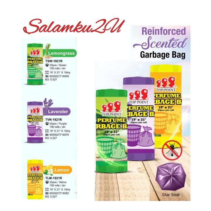 SCENTED GARBAGE BAG 19' X 21' (25PCS per roll) Shopee Malaysia