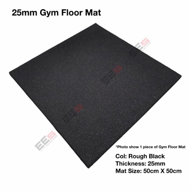 1 PIECE X 25MM GYM FLOOR MAT/ 50CM X 50CM/ SUITABLE FOR GYM ROOM AND