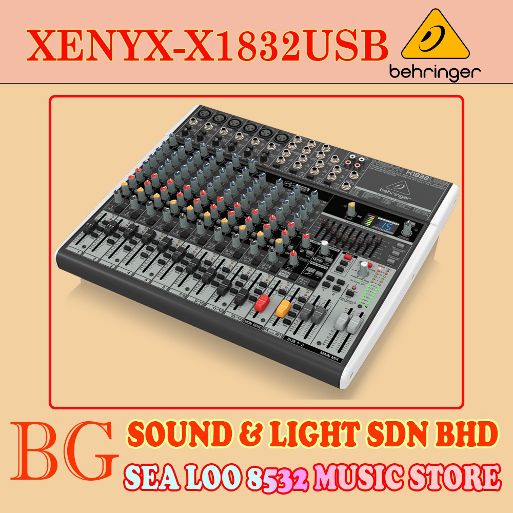 BEHRINGER XENYXX1832USB / XENYX X1832USB PREMIUM 18 INPUT 3/2BUS