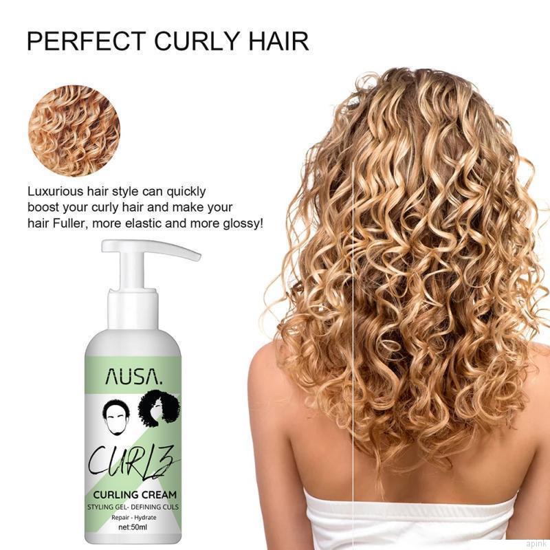 Hair Curling Cream Enhances Waves Curls Moisturizing Defining Curly
