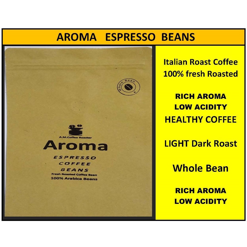 AM Aroma Espresso Beans 100 Arabica Shopee Malaysia
