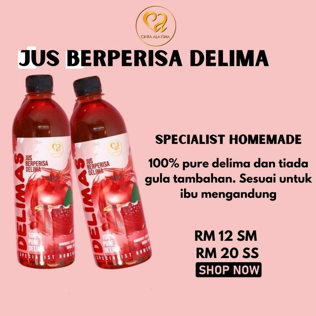 Jus Pati Delima Jus Delimas 500ml Sesuai Untuk Ibu Mengandung HB Rendah