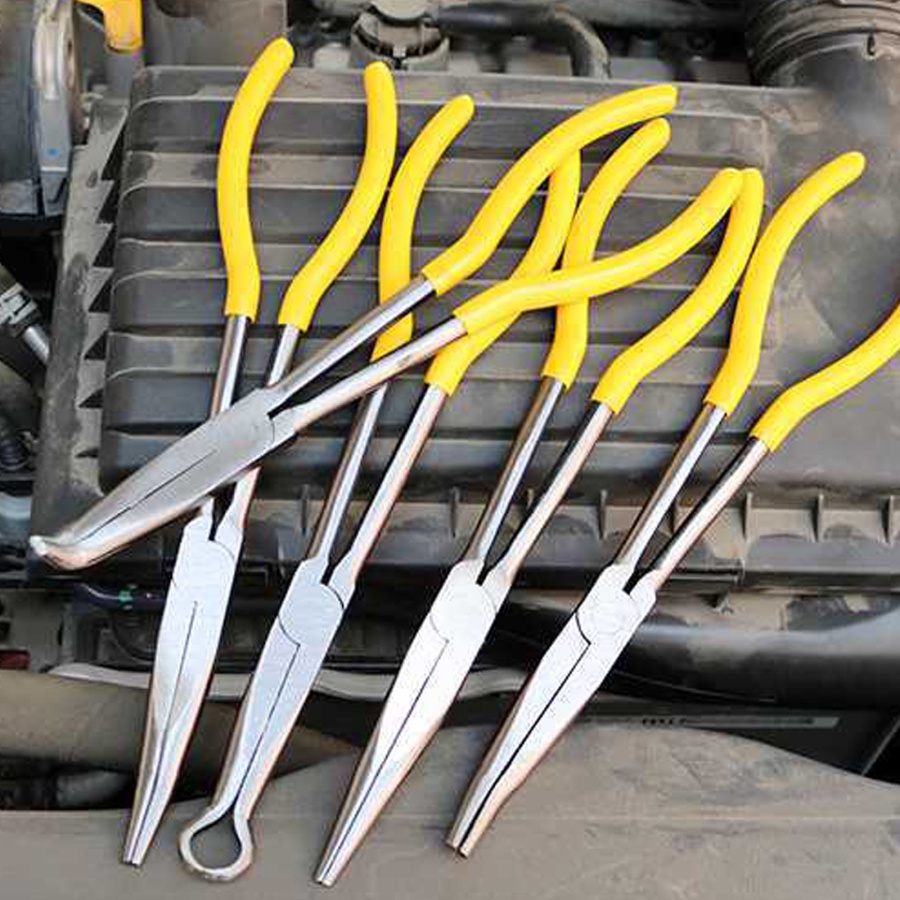 GMMA Car Spark Plug Wire Removal Pliers Long Nose Cylinder Cable Clamp