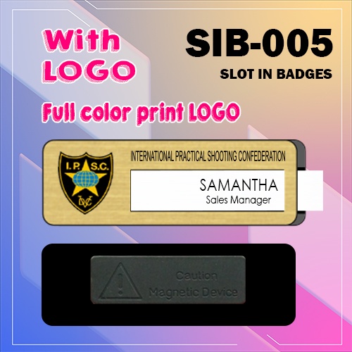 EXECUTIVE REUSABLE NAME BADGES (Wholesale) NAME TAGS / SLOT IN BADGES