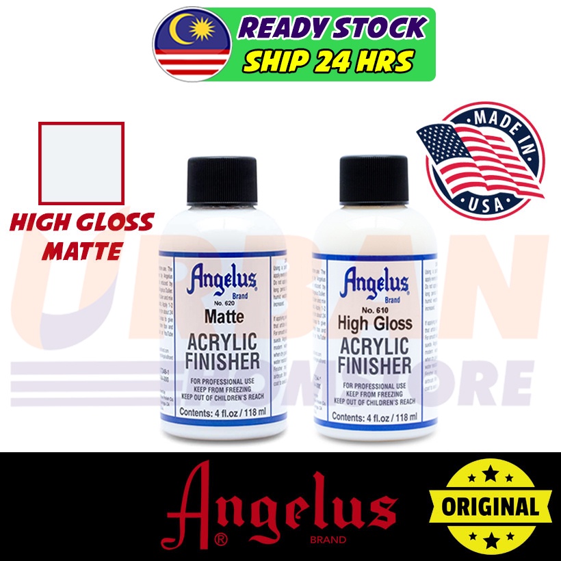 Angelus acrylic finisher Matte High Gloss Acrylic paint finisher Shoe