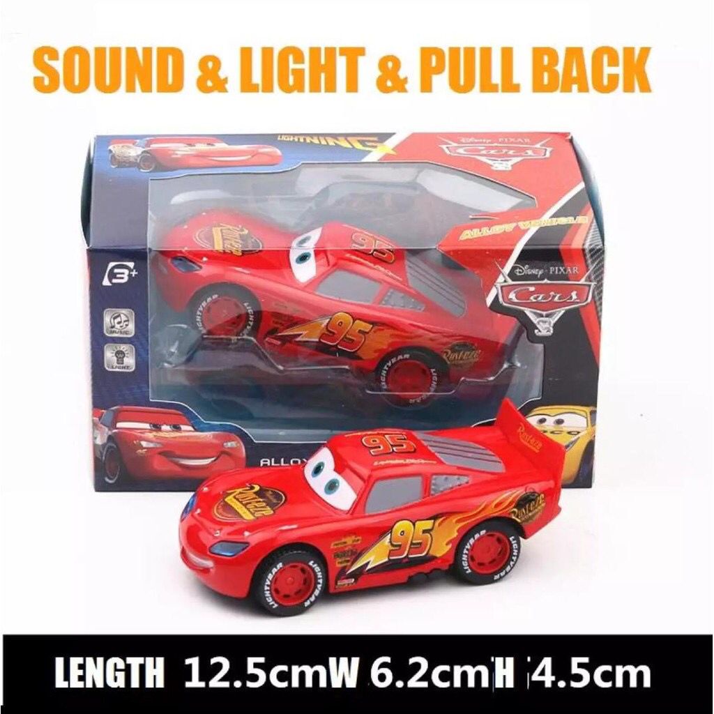 Disney Pixar Cars 3 Metal Sound Lightning McQueen / Mater Large 13CM