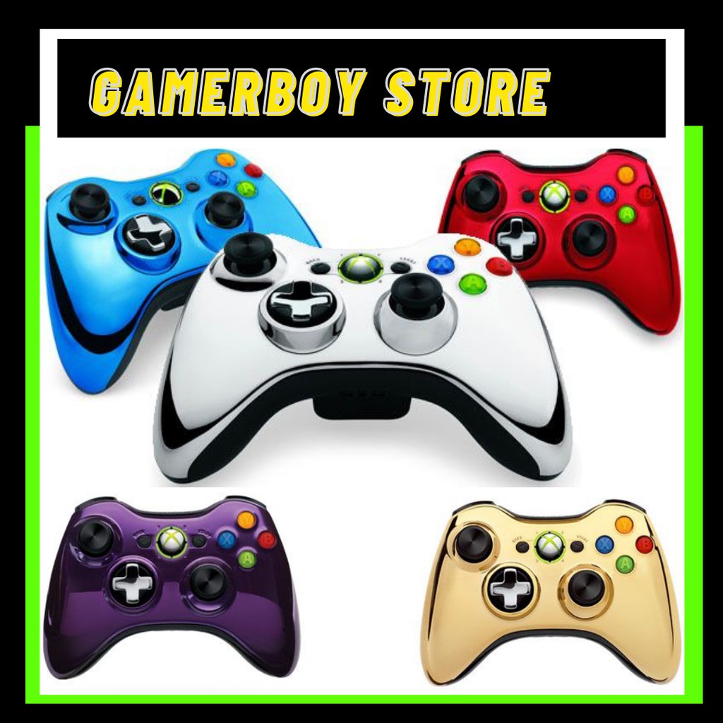 MICROSOFT XBOX 360 WIRED CONTROLLER For PC and XBOX 360 [CHROME COLORED